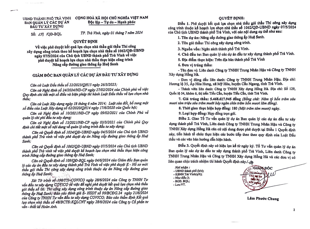 Tra Vinh: Lien danh nao trung goi thau lam duong GTNT gan 3 ty tai Tieu Can?-Hinh-3