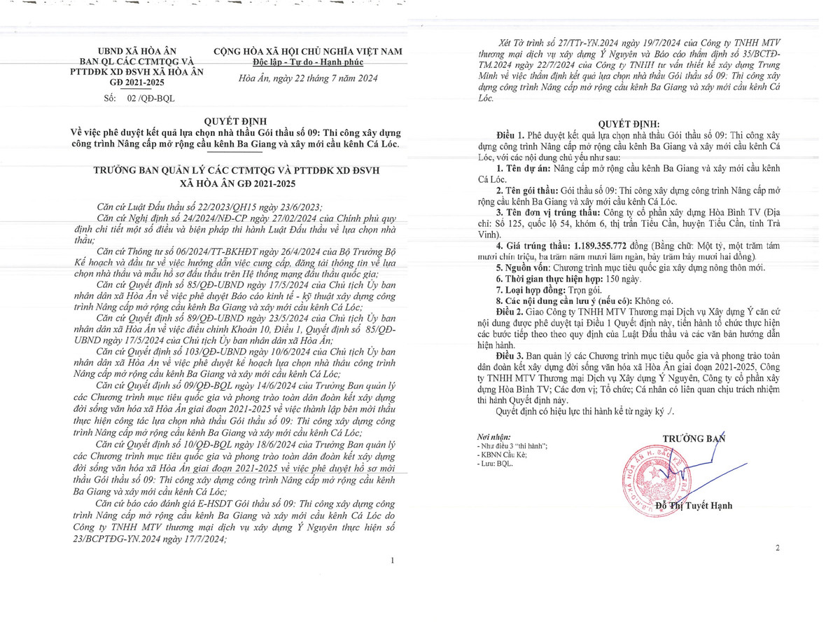 Tra Vinh: Lien danh nao trung goi thau lam duong GTNT gan 3 ty tai Tieu Can?-Hinh-2