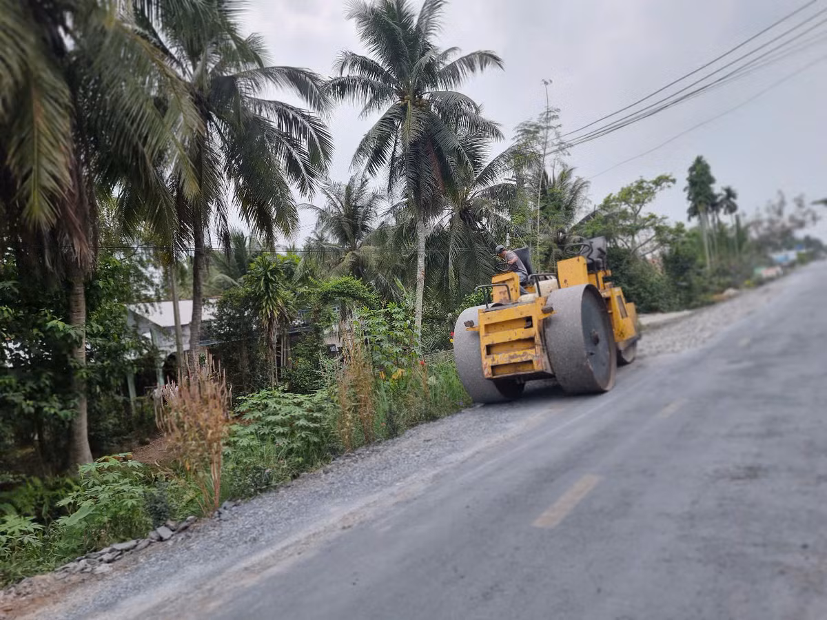 Trà Vinh: Cận cảnh công trình sửa chữa, chống thấm ĐH02, huyện Càng Long - Hình 5 Tra Vinh: Can canh cong trinh sua chua, chong tham DH02, huyen Cang Long-Hinh-5