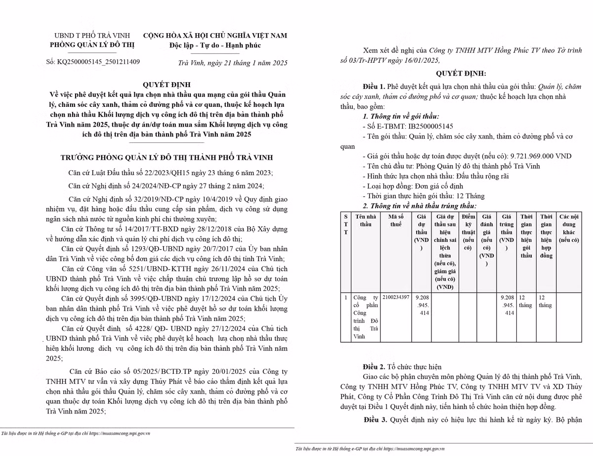 Cty Đô thị Trà Vinh một mình trúng 03 gói thầu trong 02 tuần - Hình 2 Cty Do thi Tra Vinh mot minh trung 03 goi thau trong 02 tuan-Hinh-2