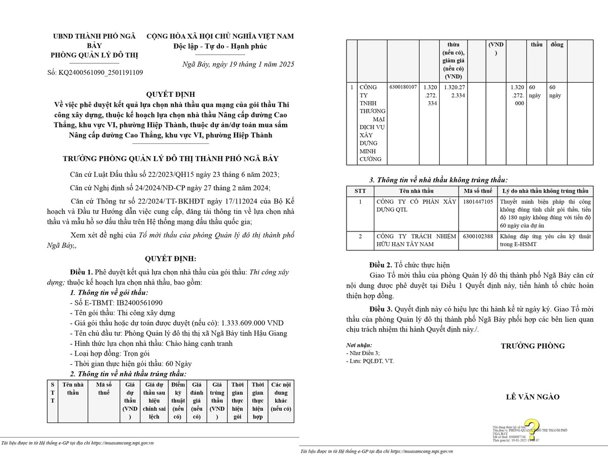 Hậu Giang: Cty Minh Cường “ngược dòng” thắng gói thầu hơn 1,3 tỷ - Hình 2 Hau Giang: Cty Minh Cuong “nguoc dong” thang goi thau hon 1,3 ty-Hinh-2