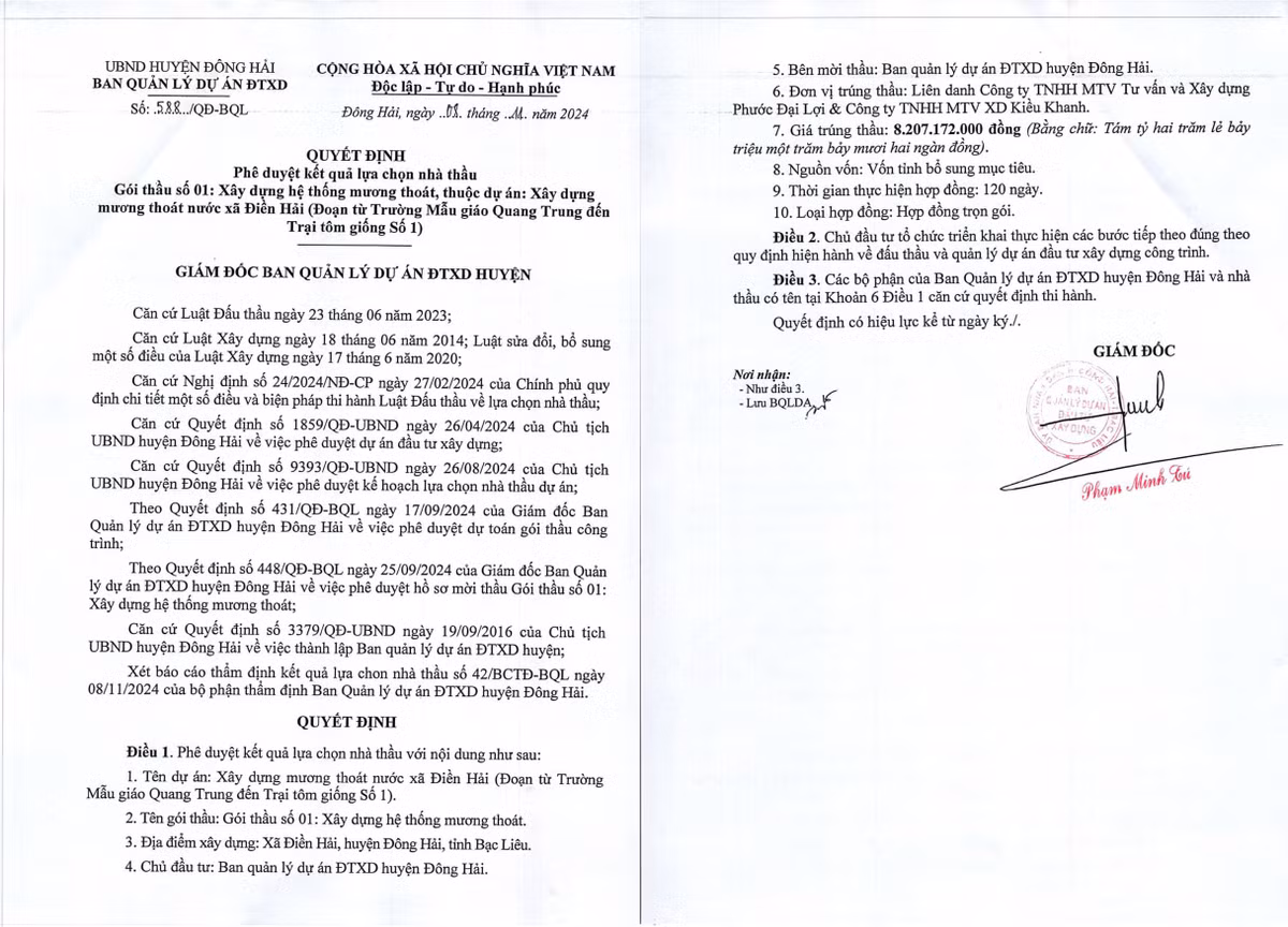 Cty Kieu Khanh trung thau lap day trung the va tram bien ap tai BV Bac Lieu-Hinh-3