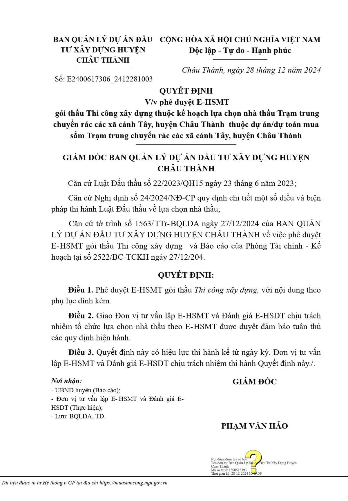 Bến Tre: Cty Hữu Thịnh trúng thầu xây dựng Trạm trung chuyển rác tại Châu Thành - Hình 2 Ben Tre: Cty Huu Thinh trung thau xay dung Tram trung chuyen rac tai Chau Thanh-Hinh-2