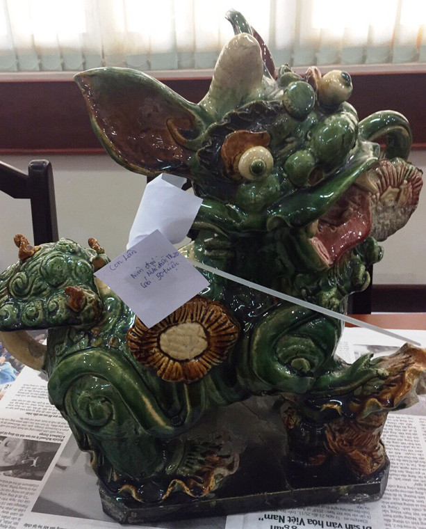 Số cổ vật Công an Thủ Đức đang tạm giữ còn có công, lân, phượng...