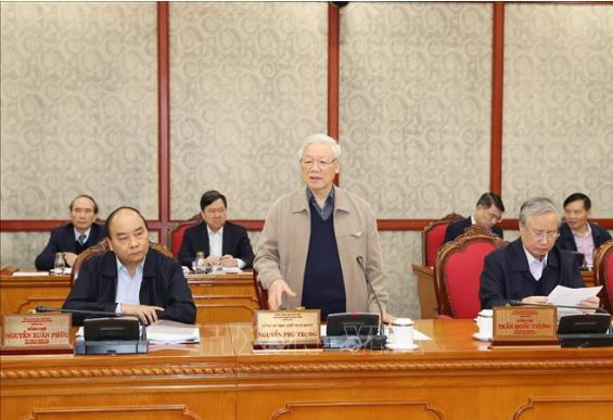 Cùng dự họp có Bí thư Trung ương Đảng, đại diện Thường trực Tổ Biên tập, Thường trực các Tiểu ban Đại hội XIII của Đảng.