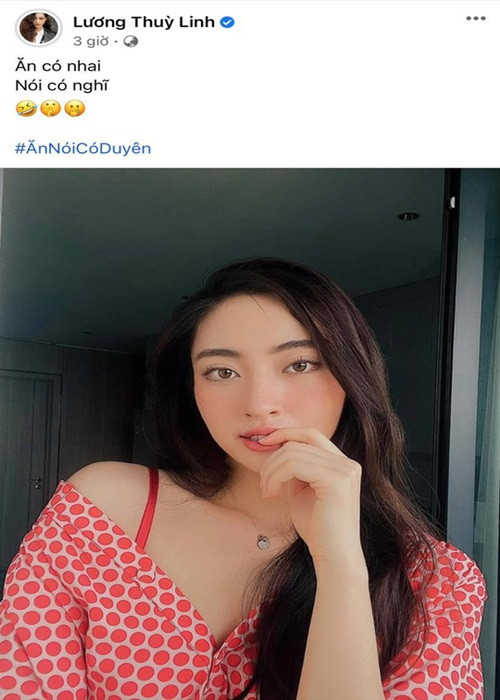 Trước Thu Hoài, hàng loạt hoa hậu và á hậu như Đỗ Mỹ Linh, Trần Tiểu Vy, Đỗ Thị Hà, Kiều Loan, Lương Thùy Linh đăng tải ảnh của bản thân kèm chú thích đầy ẩn ý về sự cẩn trọng trong mọi phát ngôn. Ảnh: Người lao động