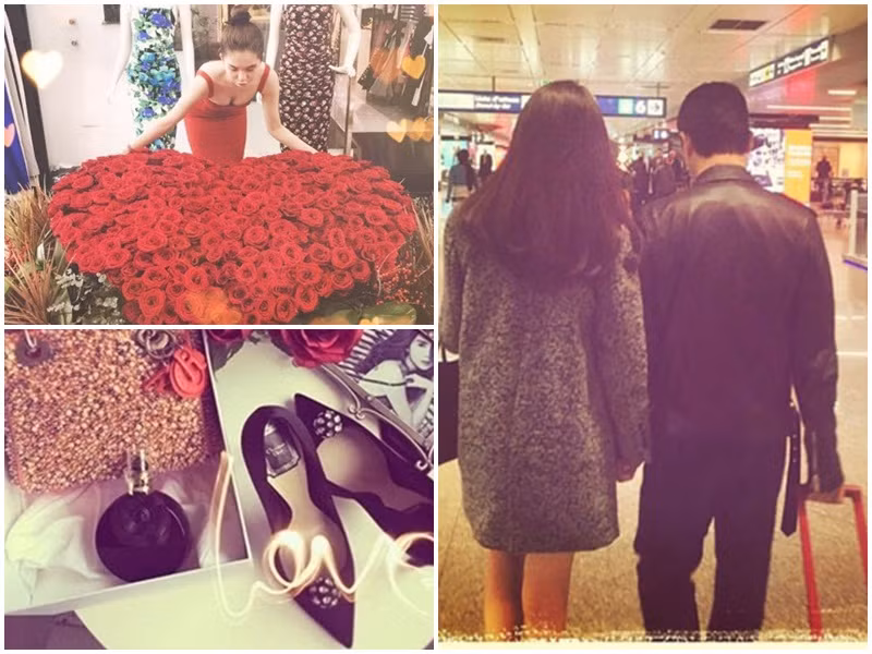 Ngày mới bước chân vào showbiz, Ngọc Trinh yêu một đại gia hơn cô 20 tuổi, đã có gia đình. Người này luôn chu cấp tài chính và tặng Ngọc Trinh nhiều món quà đắt tiền như bó hoa 150 triệu, đồng hồ hơn 800 triệu. Cả hai chia tay sau 8 năm gắn bó. Ảnh: Một thế giới