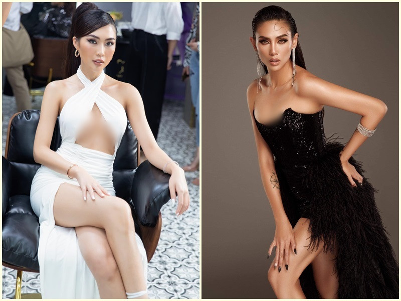 Sau Võ Hoàng Yến (phải), đến lượt Tường Linh sang Mỹ thăm người yêu. Cả hai mỹ nhân này đều xa nửa kia trong thời gian dài vì dịch COVID-19.