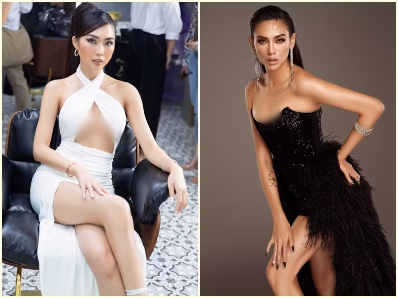 Sau Võ Hoàng Yến (phải), đến lượt Tường Linh sang Mỹ thăm người yêu. Cả hai mỹ nhân này đều xa nửa kia trong thời gian dài vì dịch COVID-19.