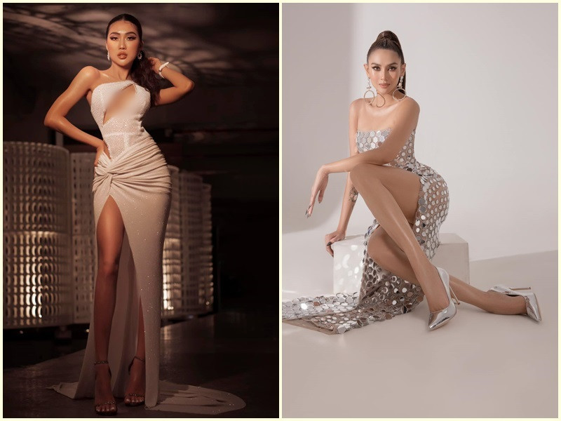 Tường Linh và Võ Hoàng Yến đều sở hữu vóc dáng người mẫu.