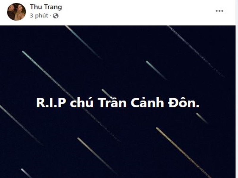 Đại diện gia đình đạo diễn Trần Cảnh Đôn chia sẻ, lễ tang sẽ diễn ra tại chùa Vĩnh Nghiêm ở quận 3, TPHCM.