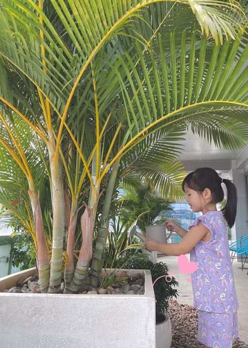 Thi thoảng, Thu Thảo chia sẻ hình ảnh các con trên trang cá nhân. Ảnh: FB Thu Thảo