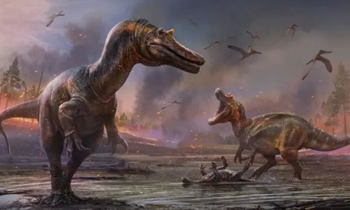 Phat hien loai khung long moi co mat ca sau ky di o Anh