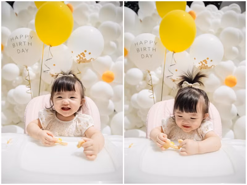 Con gái của Đông Nhi - Ông Cao Thắng đáng yêu hết nức đón sinh nhật.