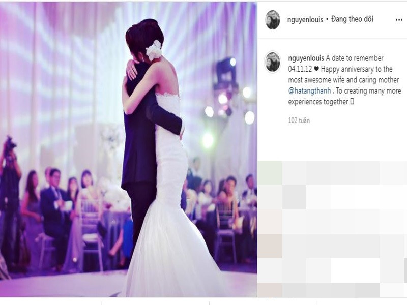 Louis Nguyễn ít khi sử dụng mạng xã hội nhưng phần lớn những gì anh cập nhật thì đều có liên quan đến Tăng Thanh Hà.