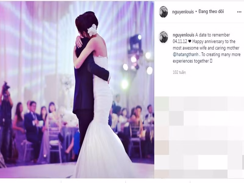 Louis Nguyễn ít khi sử dụng mạng xã hội nhưng phần lớn những gì anh cập nhật thì đều có liên quan đến Tăng Thanh Hà.