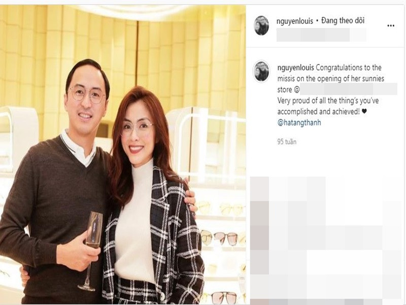 Nhiều khán giả ca ngợi cuộc hôn nhân êm đềm của Tăng Thanh Hà cũng như có chút ghen tỵ với hạnh phúc cô đang nắm giữ. Ảnh chụp màn hình