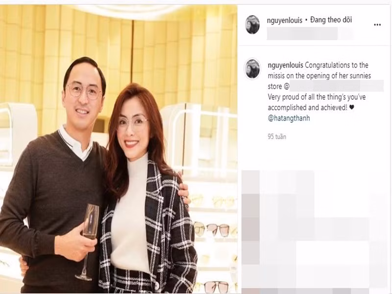 Nhiều khán giả ca ngợi cuộc hôn nhân êm đềm của Tăng Thanh Hà cũng như có chút ghen tỵ với hạnh phúc cô đang nắm giữ. Ảnh chụp màn hình
