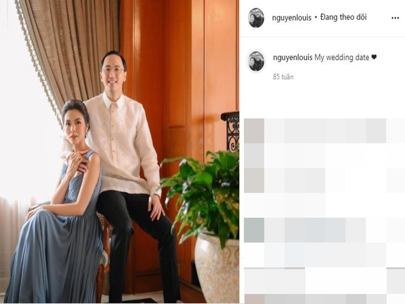 Kỷ niệm ngày cưới, Louis Nguyễn thường đăng tải những bức ảnh cưới chưa từng được chia sẻ.