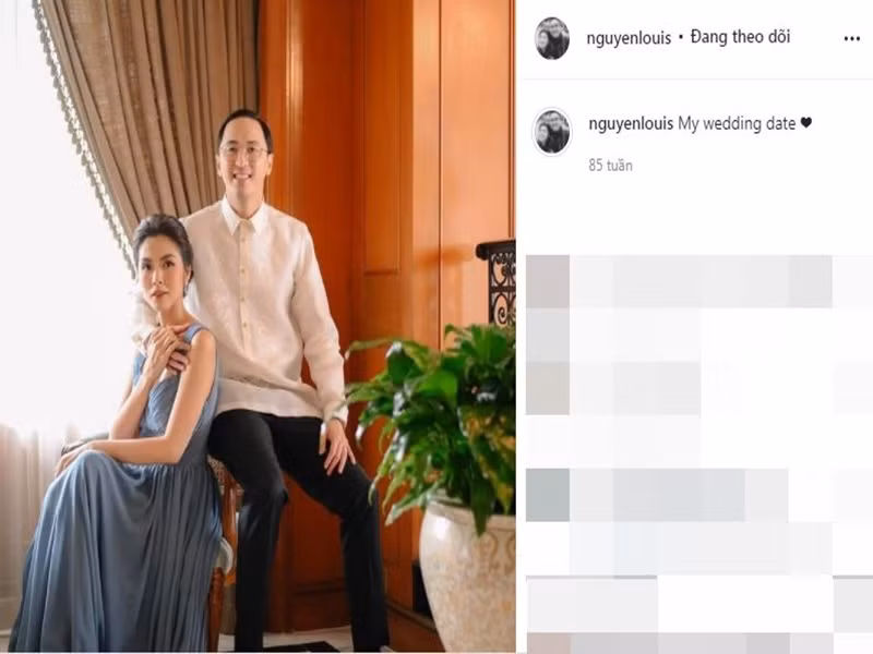 Kỷ niệm ngày cưới, Louis Nguyễn thường đăng tải những bức ảnh cưới chưa từng được chia sẻ.