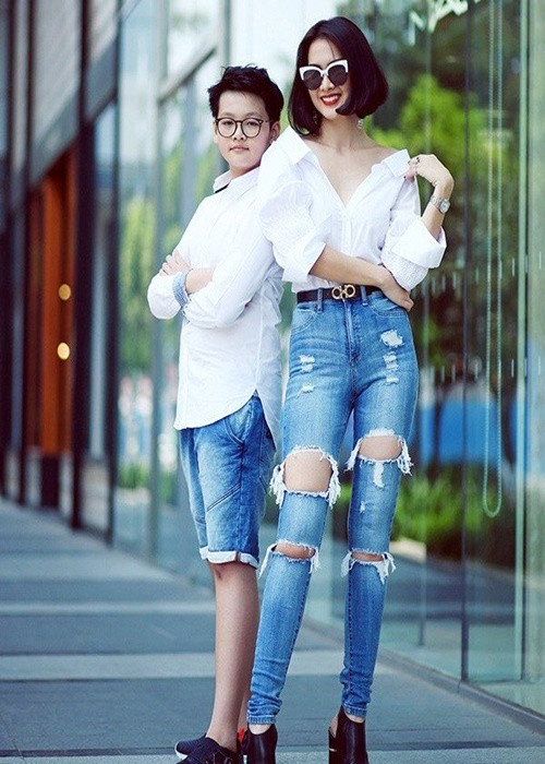 Nhiều người cho rằng chiều cao của Tiểu Long sẽ tiếp tục tăng vì cậu nhóc mới chỉ 14 tuổi. Ảnh: Người đưa tin