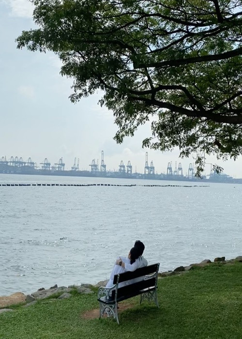 Năm 2020, Tuyết Lan sang Singapore thăm bạn trai thì bị kẹt lại vì COVID-19. Ảnh: FB Tuyết Lan