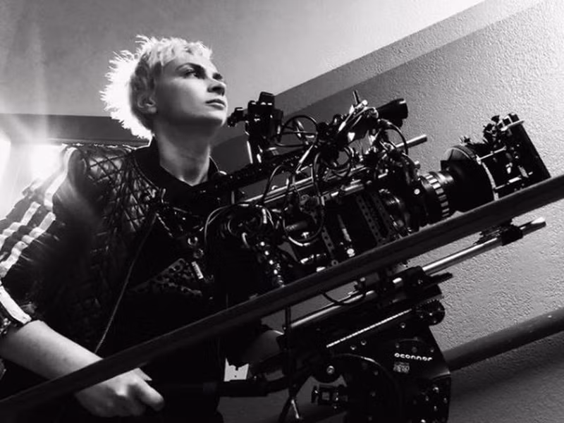 Halyna tốt nghiệp Học viện Điện ảnh Hoa Kỳ năm 2015 và quay một số phim ngắn trước khi bấm máy phim điện ảnh “Archenemy” (Kẻ thù không đội trời chung – 2020) với sự tham gia của Joe Manganiello. Ảnh: Instagram Halyna