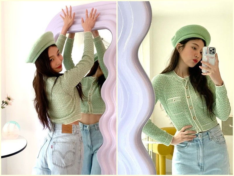 Ngọc Trinh mua gương fake trong khi nhiều sao ngoại sang chảnh với hàng thật trị giá hơn 200 triệu đồng. Nữ ca sĩ Hàn Quốc Joy của Red Velvet là một trong số đó. Ảnh: Instagram Joy