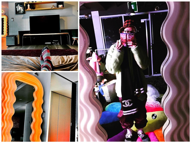 Ca sĩ Hàn Quốc G-Dragon cũng xài chiếc gương Ultrafragola. Mẫu gương này có những đường cong mềm mại được ví như dáng vẻ của người con gái lúc dịu dàng lúc lại quyến rũ. Ảnh: Thương hiệu và pháp luật