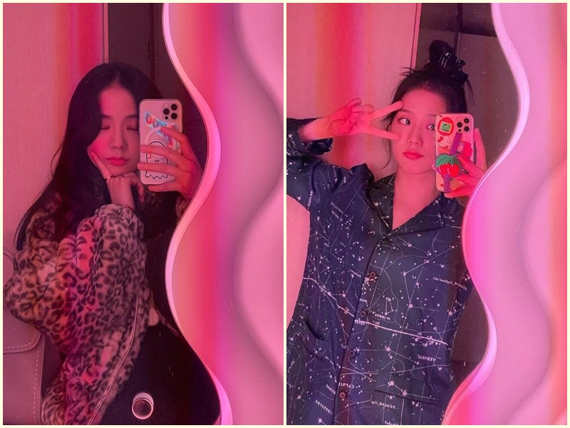 Nữ ca sĩ Hàn Quốc Jisoo của nhóm BLACKPINK cũng không ít lần khoe thần thái xinh đẹp ngút ngàn bên chiếc gương sống ảo Ultrafragola. Ảnh: Instagram Jisoo