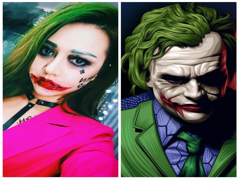 Tạo hình Joker của nữ ca sĩ cũng khiến fan phấn khích.
