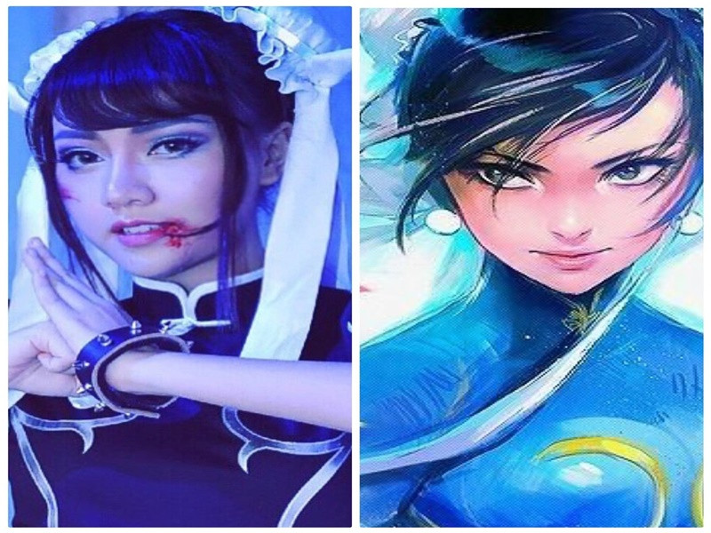 Băng Di lựa chọn các nhân vật khác nhau vào mùa Halloween.