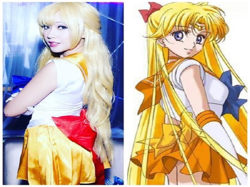 Nữ ca sĩ đầu tư trang phục, làm tóc, trang điểm có tạo hình như ý để đón Halloween.