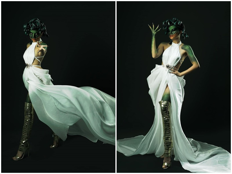 Trong thần thoại Hy Lạp, ban đầu, Medusa là một người phụ nữ xinh đẹp, quyến rũ và có mái tóc bồng bềnh như mây. Tuy nhiên, khi bị thần biển Poseidon cướp đi sự trong trắng ngay trong điện thờ thiêng liêng của nữ thần Athena, Medusa bị nữ thần Athena trừng phạt bằng cách tước bỏ nhan sắc xinh đẹp. Medusa bị biến thành người phụ nữ có ngoại hình xấu xí, làn da nứt nẻ, mái tóc bồng bềnh thành các con rắn, tay làm bằng đồng và móng sắc hơn dao. Ngoài ra, Medusa còn có đôi mắt có khả năng hóa đá bất cứ người nào nhìn vào. Kể từ đó, Medusa trở thành quái vật tàn ác với mục tiêu trả thù là những người đàn ông.