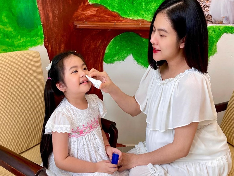 Vân Trang nghén nặng từ tháng thứ 2 đến tháng thứ 4 của thai kỳ. Ảnh: FB Vân Trang