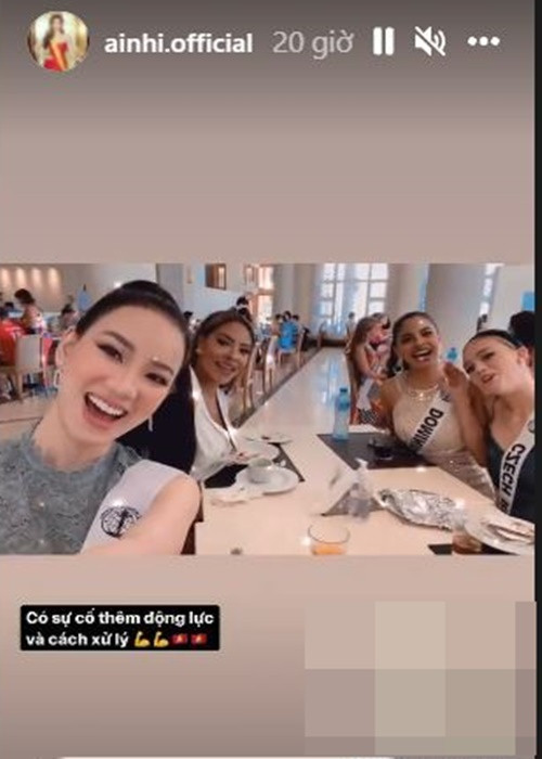 Chân dài sinh năm 1998 tỏ ra nhanh chóng nhập cuộc. Ảnh: chụp màn hình