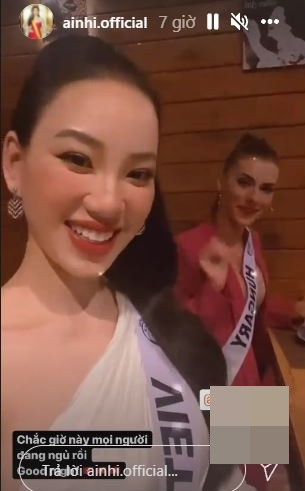 Ái Nhi giữ tinh thần lạc quan dù gặp sự cố bị hải quan tạm giữ hành lý. Ảnh: chụp màn hình