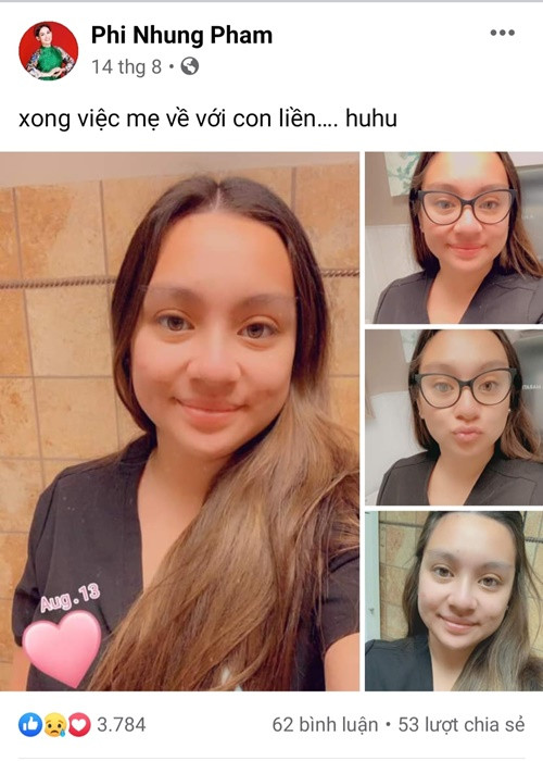 Wendy cũng chia sẻ lại bài đăng của mẹ hứa sẽ trở về Mỹ. Đồng thời, Wendy viết: “Mẹ sẽ sớm trở lại với con”.