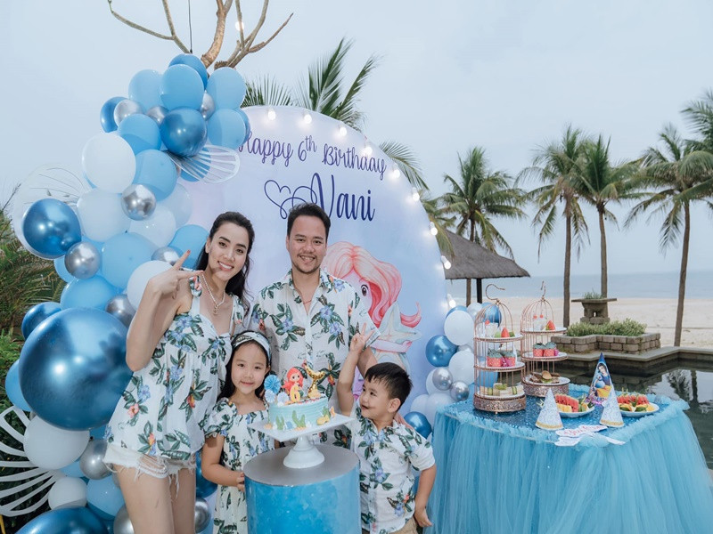 Bé Gấu - con trai của Trang Nhung kháu khỉnh và khá hiếu động. Ảnh: FB Trang Nhung