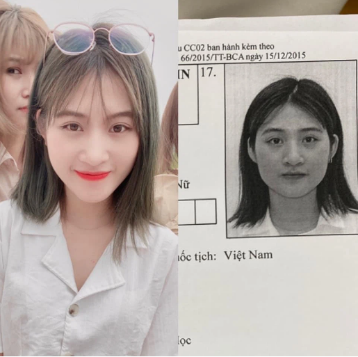 Ảnh trên mạng xinh đẹp, lung linh là thế nhưng khi nhìn tấm ảnh thẻ CCCD cô gái này chắc hẳn sẽ buồn lắm.