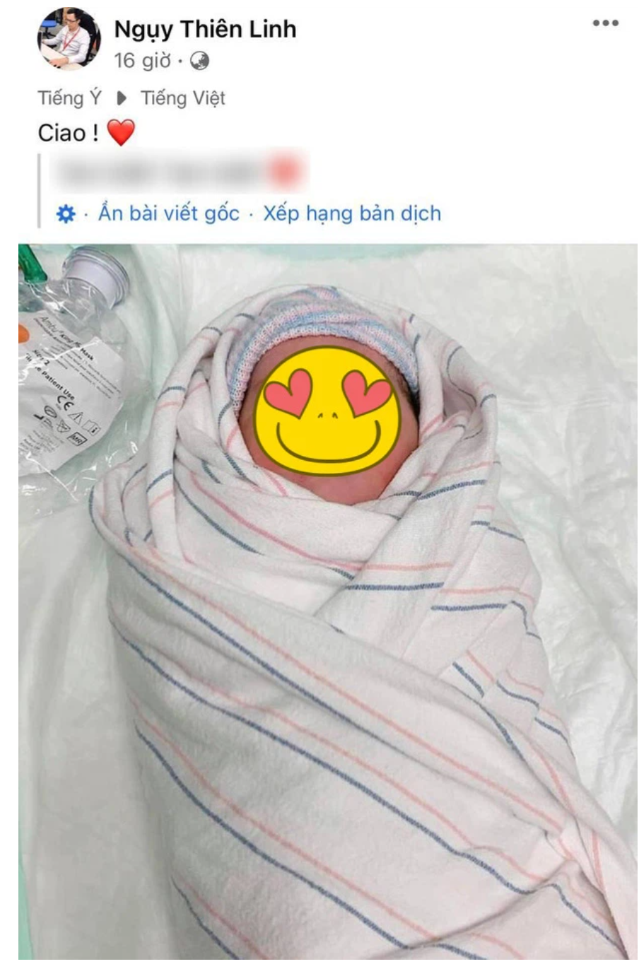 Hot vlogger miêu tả quá trình này giống như các bác sĩ đang làm bánh Mochi ở bụng của cô. Đau đớn của An Nguy dừng lại khi em bé chào đời.