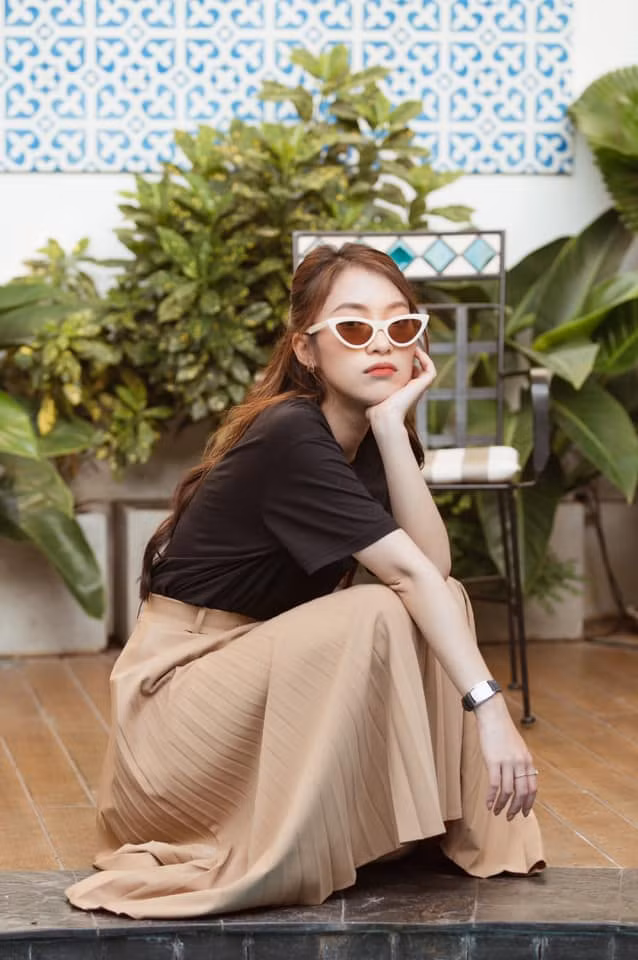 Những clip nói Tiếng Anh của Khánh Vy đều nhận được tương tác rất cao, có những clip lên đến 2, 3 triệu lượt xem. Ảnh: Tổng hợp