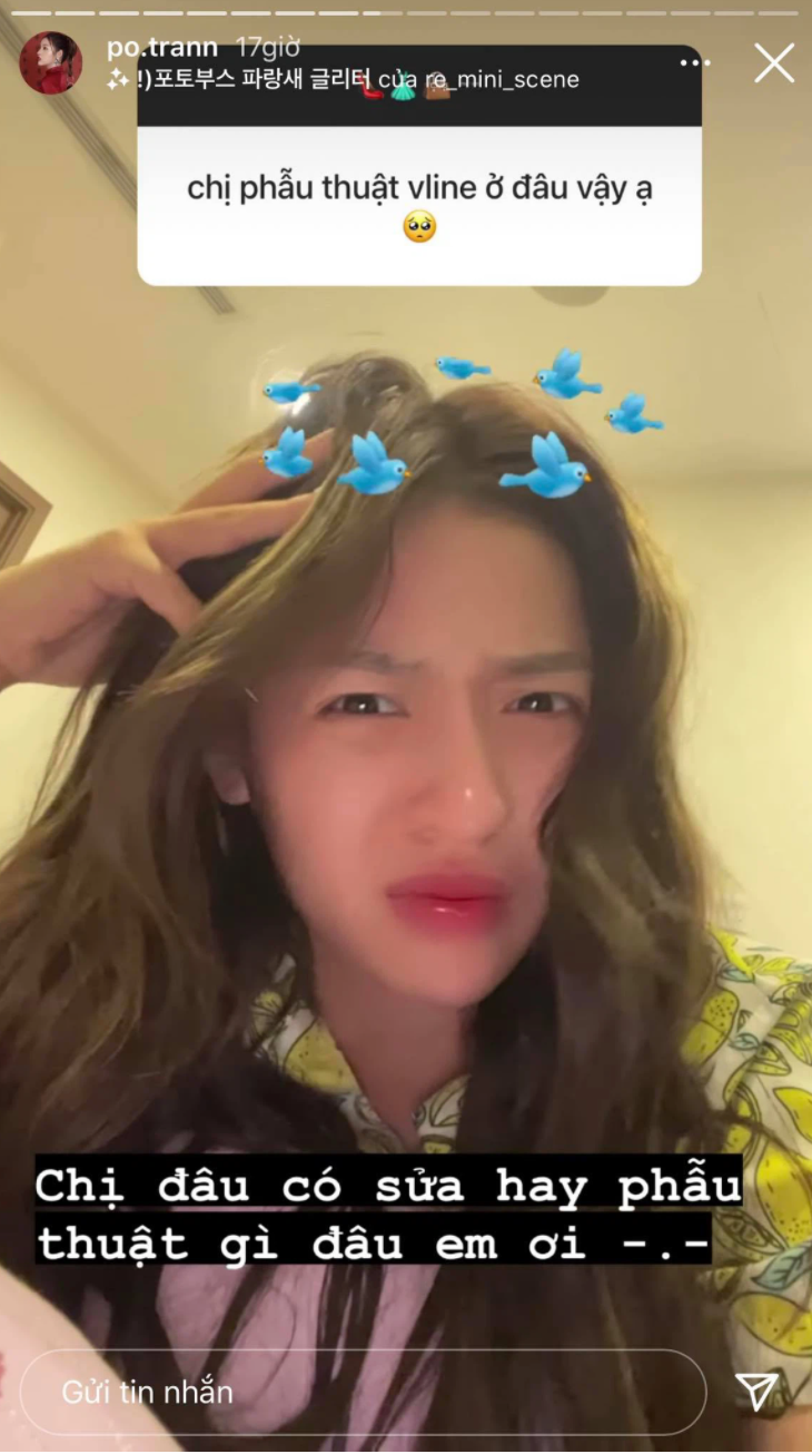 Bởi sự thay đổi nhanh chóng như vậy nên "hot girl bắp cần bơ" đã khiến netizen nghi ngờ cô đã phẫu thuật thẩm mỹ. Cụ thể một fan đã mạnh dạn hỏi thẳng Thanh Tâm ở phần Q&amp;A: "Chị phẫu thuật V-line ở đâu vậy ạ?". Trả lời câu hỏi này, cô để lộ biểu cảm khó hiểu và cho biết: "Chị đâu có sửa hay phẫu thuật gì đâu em ơi".