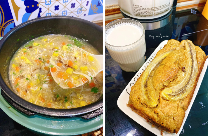 1 tháng có 30 ngày thì chị Loan cũng chia sẻ 30 bữa sáng khác nhau với đủ các món từ bún, miến, phở cho đến bánh mì, bánh bao.