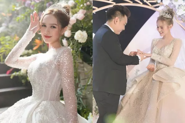 Hôn lễ của "streamer giàu nhất Việt Nam" và Xoài Non được đánh giá là một trong những sự kiến đáng chú ý nhất năm bởi độ hoành tráng. Ngoài dàn siêu xe rước dâu trị giá hơn 20 tỷ, hình ảnh cô dâu khoác lên người bộ váy cưới 28 tỷ từng làm nhiều người choáng ngợp.