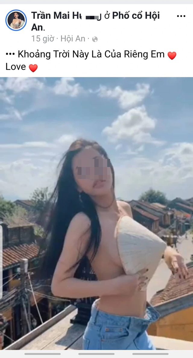 Hay hình ảnh một cô gái trẻ có tài khoản T.M.H ăn mặc hở hang, phản cảm rồi quay clip tung lên mạng xã hội đã gây ra làn sóng phản ứng dữ dội của người dân Hội An cũng như cộng đồng mạng.