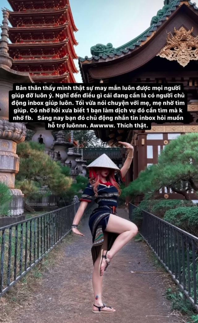 Trước D.G.B, hot girl TikTok Lê Bống cũng bị chỉ trích nặng nề khi mặc phản cảm nơi công cộng, mà cụ thể là tại một ngôi chùa ở Gia Lai.