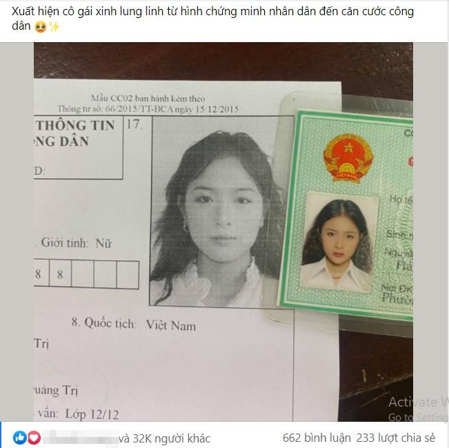 Mới đây, Lê Na gây sốt trên MXH khi khoe hình ảnh thẻ căn cước công dân xinh đẹp một cách bất ngờ. Đi ngược với số đông là những tấm hình "thảm hoạ", gái xinh này lại vô cùng tự tin với nhan sắc của mình trong tấm ảnh thẻ.