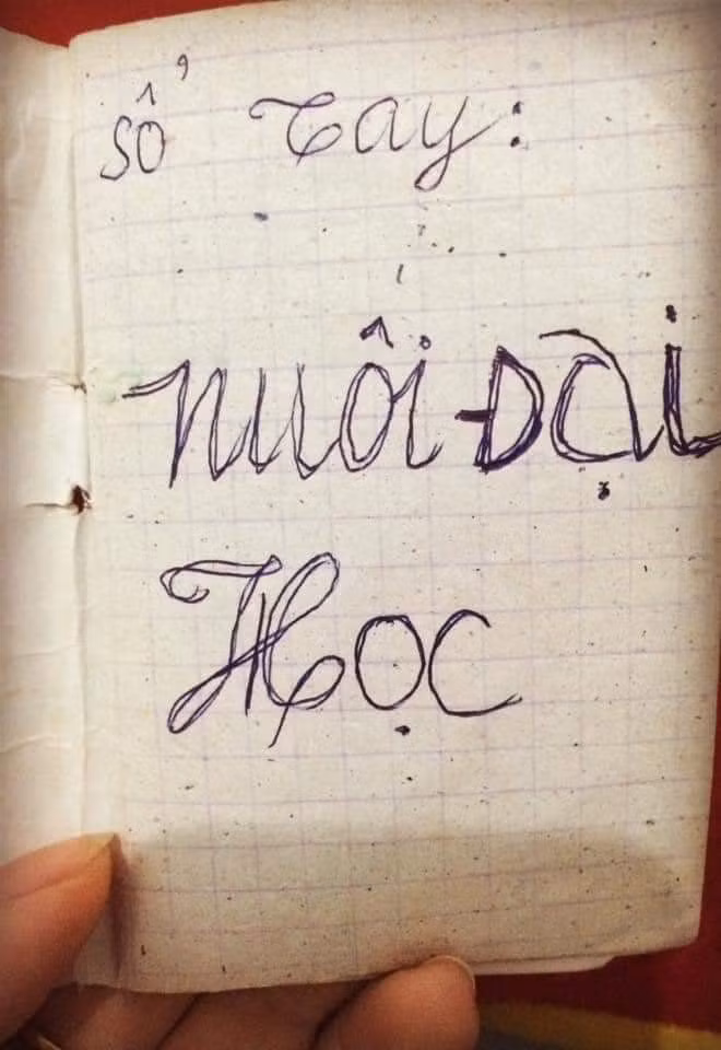 Cuốn sổ ghi chép đã cũ kỹ của cha mẹ đã khiến nhiều bạn trẻ cảm thấy nghẹn lòng, bởi trong đó là từng dòng chữ ghi lại cụ thể những khoản chi tiêu mà cha mẹ nuôi Đại học mình năm xưa.