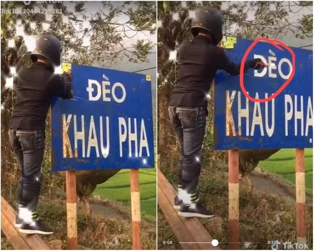 Trong năm 2019, vụ việc thanh niên vẽ lên biển báo đèo Khau Phạ khiến dư luận hết sức bất bình.